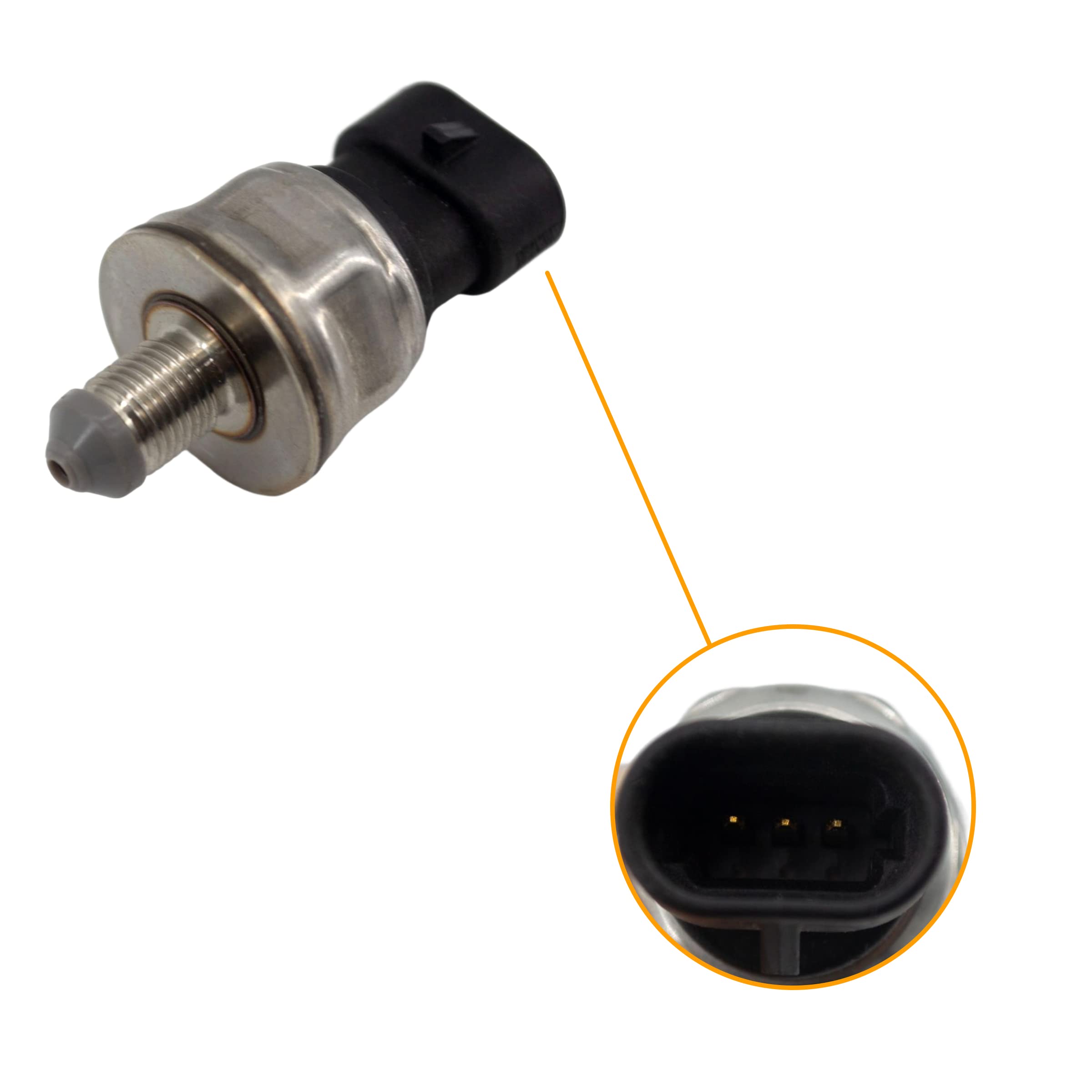 12635273 Fuel Injection Pressure Regulator Sensor Compatible with GMC Terrain Buick Lacrosse Regal Chevrolet Equinox Impala Mali